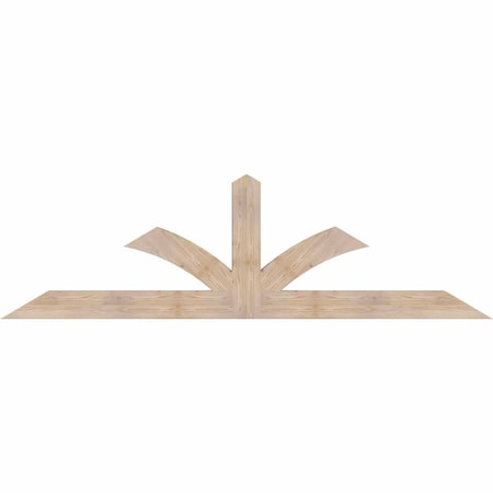 Ekena Millwork Richland Smooth Timber Gable Bracket, Douglas Fir, 96"W x 28"H x 3 1/2"D x 5 1/2"F, 7/12 Pitch GBW096X28X0406RIC00SDF